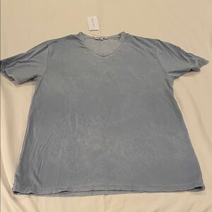 Cotton Citizen Light Gray V-Neck Tee